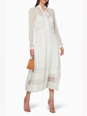 slim fit dress slacks Zimmermann Lyrical Buttoned Mini Dress
